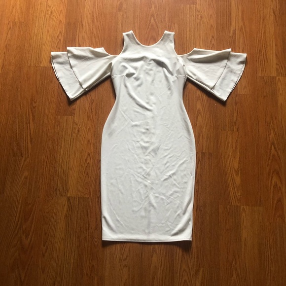 White Bodycon Dress - Picture 1 of 4